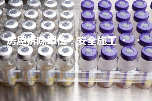 房屋拆除單位：安全施工，責(zé)任至上